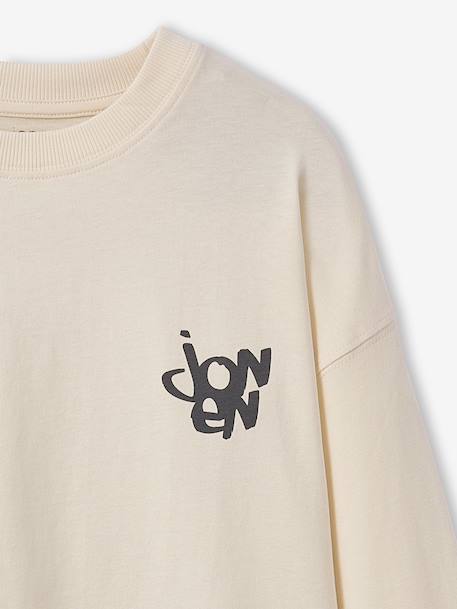 Set van 2 t-shirts met verwassen effect voor jongens JONEN ecru - vertbaudet enfant 