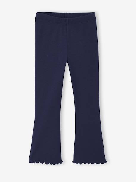 Ensemble sweat imprimé et legging flare fille bois de rose+marine - vertbaudet enfant 