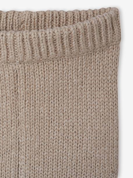 3-delig babypakje met gebreide trui + broek + sokken gemêleerd beige - vertbaudet enfant 