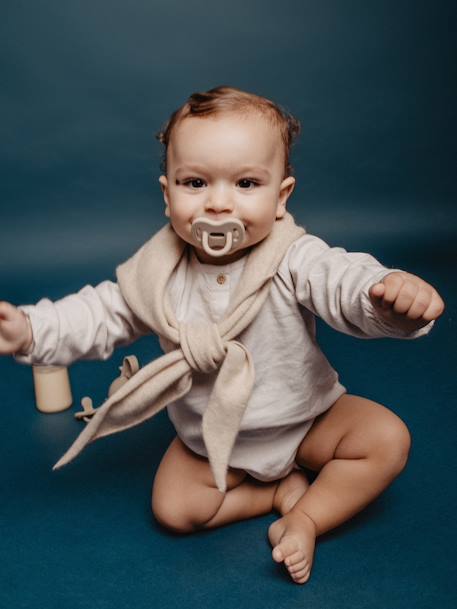 Sucette avec tétine symétrique SX Pro Colour Essence beige+bleu ciel+rose pâle+vert - vertbaudet enfant 