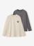 Set van 2 t-shirts met verwassen effect voor jongens JONEN ecru - vertbaudet enfant 