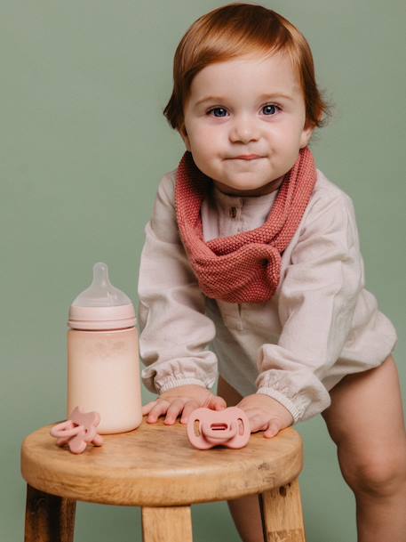 Sucette avec tétine symétrique SX Pro Colour Essence beige+bleu ciel+rose pâle+vert - vertbaudet enfant 