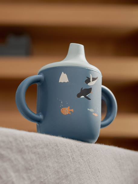 Tasse d'apprentissage Neil - bleu foncé+jaune+rose pâle - vertbaudet enfant 