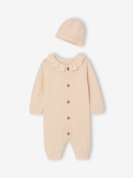Babypakje en muts rozen - vertbaudet enfant 