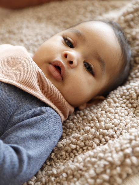3-delig babypakje met body + broek + sjaal kameel - vertbaudet enfant 