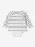 Set van 2 body's babypakje 2-in-1 gemêleerd grijs - vertbaudet enfant 