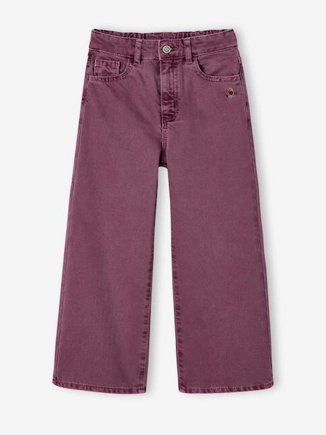 Fille-Pantalon fille large couleur 