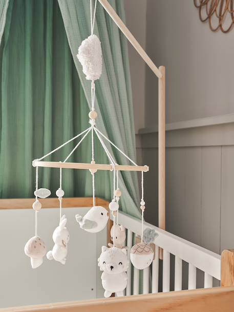 Mobile musical DANS LES BOIS vert sauge - vertbaudet enfant 