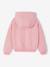 Sweat court zippé fille marine+rose - vertbaudet enfant 