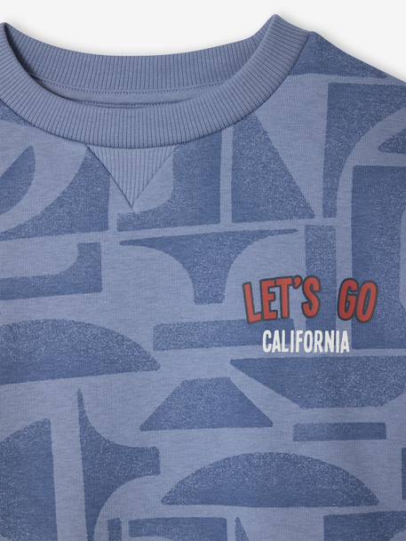 Sweat garçon motif graphique bleu imprimé - vertbaudet enfant 