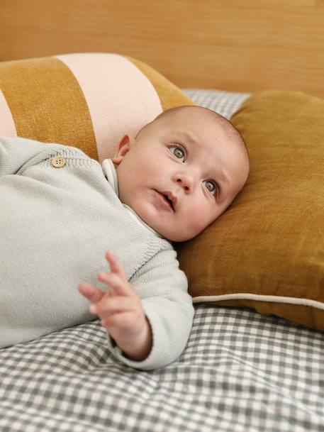 Ensemble bébé pyjama + body + gilet coffret cadeau naissance vert sauge - vertbaudet enfant 