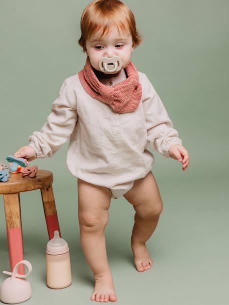 Sucette avec tétine symétrique SX Pro Colour Essence beige+bleu ciel+rose pâle+vert - vertbaudet enfant 