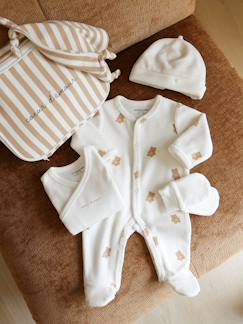 Bébé-Ensemble-Ensemble naissance 6 pièces avec valisette maternité
