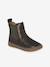 Boots fille cuir zippées bronze+camel+lot marron+marine+or+vert - vertbaudet enfant 