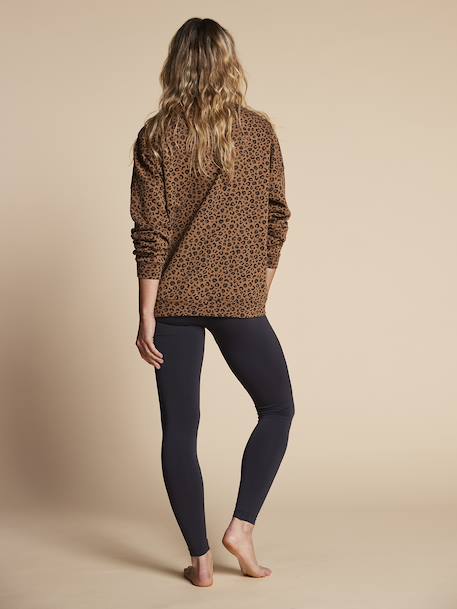 Pack de 2 leggings grossesse Seamless kaki+noir - vertbaudet enfant 