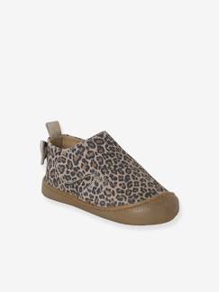 Chaussures-Chaussures bébé 17-26-Chaussons-Chaussons à scratchs cuir souple bébé