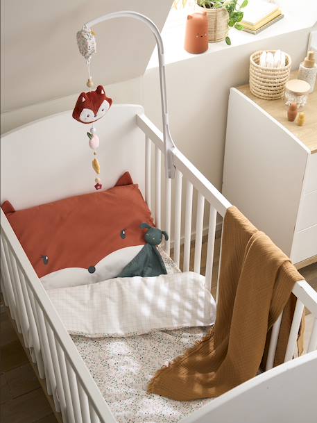 Housse de couette bébé FLEURETTES ECRU / MULTICO - vertbaudet enfant 