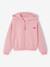 Sweat court zippé fille marine+rose - vertbaudet enfant 