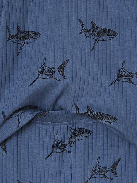 Set van 2 jongenspyjama's Haai marineblauw - vertbaudet enfant 