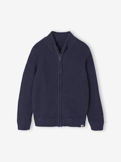 Jongens-Trui, vest, sweater-Vestje met opstaande kraag en lange mouwen voor jongens 