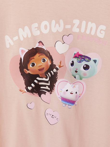 Tee-shirt Gabby et la Maison magique à manches longues rose poudré - vertbaudet enfant 