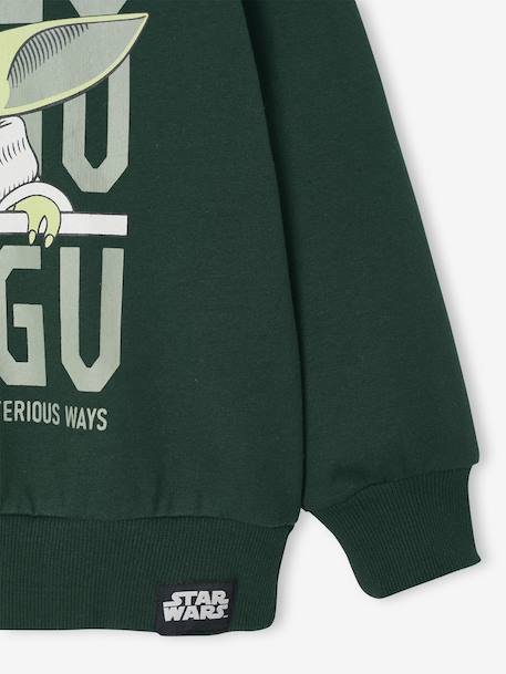 Sweat-shirt Star Wars Grogu garçon vert sapin - vertbaudet enfant 