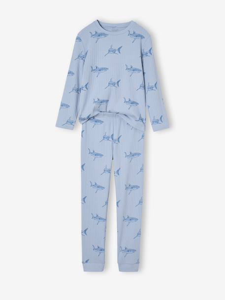 Set van 2 jongenspyjama's Haai marineblauw - vertbaudet enfant 