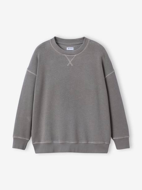 Lot 2 de sweats garçon unis col rond caramel - vertbaudet enfant 