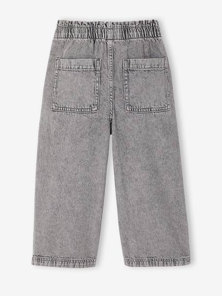 Jean fille large charpentier bleu clair+bleu moyen+denim gris - vertbaudet enfant 