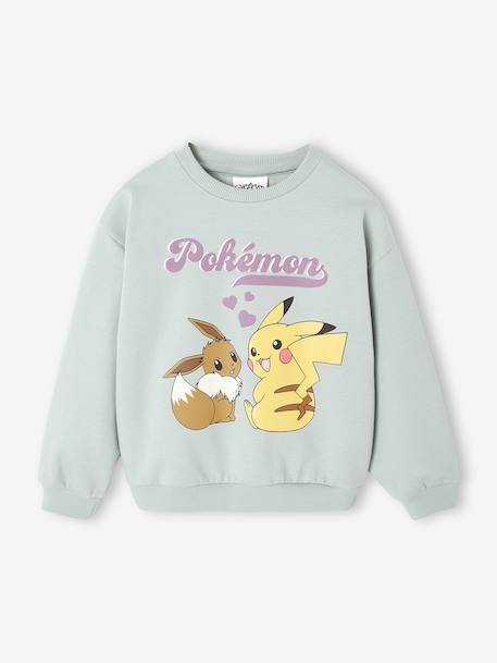 Pokemon® sweater voor meisjes grijsblauw - vertbaudet enfant 