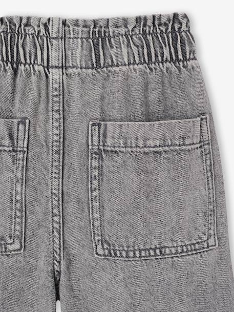 Jean fille large charpentier bleu clair+bleu moyen+denim gris - vertbaudet enfant 