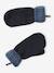 Babyset voor jongens muts + snood + wanten/handschoenen « Dinos » marineblauw - vertbaudet enfant 