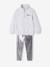 Ensemble sweat et legging métalisé sport fille gris chiné - vertbaudet enfant 