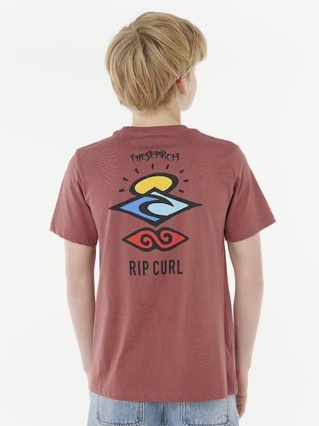 T-shirt jongen Search Icon RIP CURL terracotta - vertbaudet enfant 