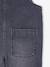Wijde salopet van jeans voor meisjes denimgrijs+middenblauw+stone+zwart denim - vertbaudet enfant 