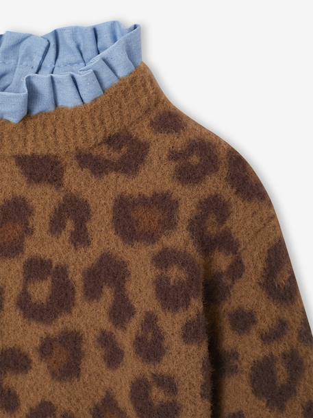 Babytrui met luipaardprint chambray bruin - vertbaudet enfant 
