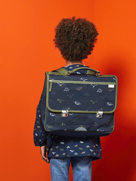 Cartable garçon + trousse dinosaures indigo - vertbaudet enfant 