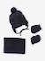 Babyset Muts Snood Wanten Baby Jongen inktblauw - vertbaudet enfant 