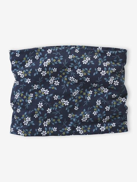 Snood fille imprimé fleuri et doublé polaire encre+rose imprimé - vertbaudet enfant 