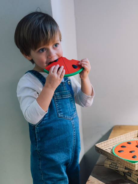 Pizza puzzel watermeloen OLI & CAROL meerkleurig - vertbaudet enfant 