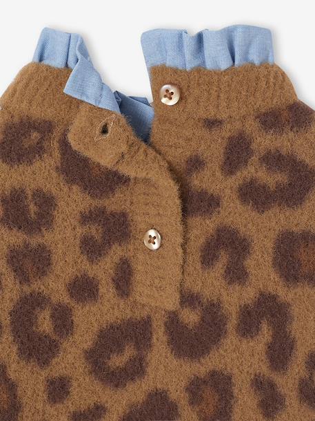 Pull bébé fille léopard capsule famille marron - vertbaudet enfant 
