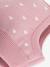 Cagoule bébé coeurs en laine et coton rose - vertbaudet enfant 