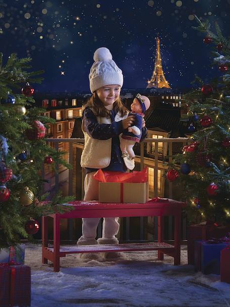 Baby knuffel Margaux COROLLE in feeststemming COROLLE marineblauw - vertbaudet enfant 