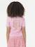 T-shirt fille Sunset Skies Crop jaune+rose - vertbaudet enfant 