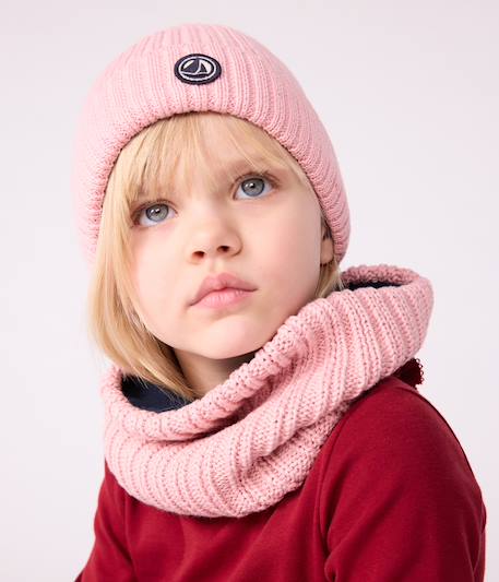 Fille-Accessoires-Bonnet enfant en tricot doublé polaire