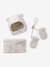 Babyset muts, snood en wanten baby in sherpa ecru - vertbaudet enfant 