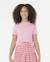 T-shirt fille Sunset Skies Crop jaune+rose - vertbaudet enfant 