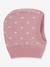 Cagoule bébé coeurs en laine et coton rose - vertbaudet enfant 