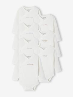 Bébé-Body-Coffret semainier de 7 bodies naissance mixte avec messages
