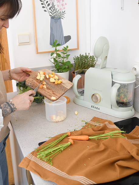 Robot 6 en 1 Babycook duo BEABA groen+nachtblauw - vertbaudet enfant 